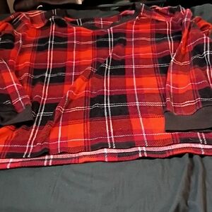 Plaid Kids Shirt - Red and Black
